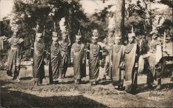 Group of Khasia Dancing Men and Women Postcard