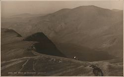 The Train on Snowdon Postcard