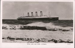 Wind and Sea - R.M.S. Olympic Postcard