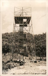 Observation Tower at Nantahala Inn on Fontana Lake, Nine Miles West Bryson City, NC Postcard Postcard Postcard