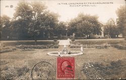 In the Gardens at Fairgrounds Pk. Postcard