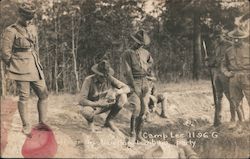 Officer Instructing Bombing Party, Camp Lee Postcard