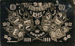 IIIth Centennial Quebec: 1608-1908 Banner Postcard