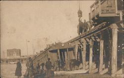 1906 Train Accident In Water Postcard