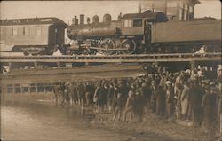 1906 Train Accident Aftermath Postcard