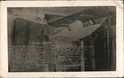 A Sailors Prayer: A Sailor Sleeping in a Hammock Postcard