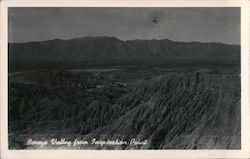 Borego Valley From Inspiration Point Borrego Springs, CA Postcard Postcard Postcard