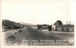 Street Scene on U.S. 60 Showing Historic Hagely Hotel in Foreground-A Famous Early Hotel Postcard