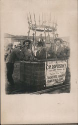 Men in a Basket of a Hot Air Balloon Phoenix, AZ Postcard Postcard Postcard