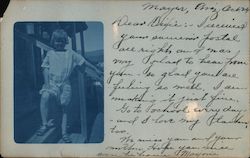 Child on Porch Postcard