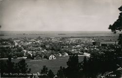 Pine Bluffs, WYO. From the "Bluffs" Wyoming Sanborn Postcard Postcard Postcard