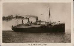 S.S. "Resolute" Postcard