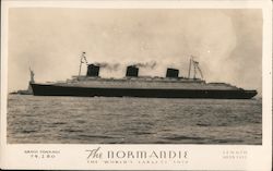 The Normandie, The World's Largest Ship Postcard