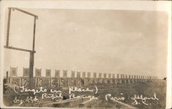 Targets in Place at Rifle Range Postcard