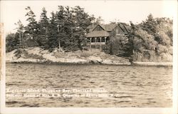 Ragnarac Island, Chippewa Bay, Thousand Islands. Summer Home of Mrs. A.B. Quarrier Short Hills, NJ Postcard Postcard Postcard