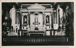 Interior of Church, Mission San Buenaventura Postcard