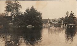 Bridge and Islands Norwood, NY Postcard Postcard Postcard