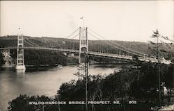 Waldo-Hancock Bridge Postcard