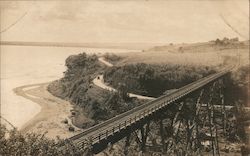 Train Bridge Postcard