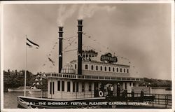 The Showboat, Festival Pleasure Gardens Battersea, London England Postcard Postcard Postcard