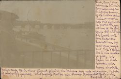 River Through City Postcard