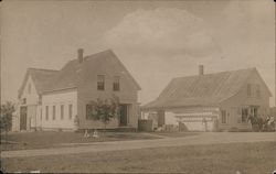 An Old Farmhouse, Store Mattawamkeag, ME Postcard Postcard Postcard