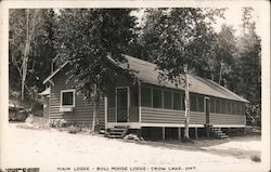 Main Lodge, Bull Moose Lodge Postcard