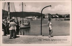 Port and Casino View Sainte-Maxime, France Postcard Postcard Postcard