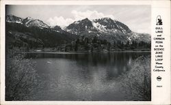 Gull Lake and Carson Peak on the Scenic June Lake Loop Mono County California Postcard