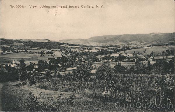 View Looking North East Toward Garfield, N.Y. New York