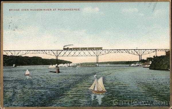Bridge Over Hudson River at Poughkeepsie New York