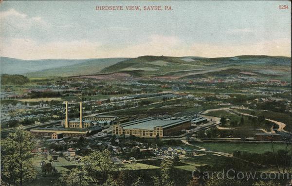 Birdseye View Sayre Pennsylvania