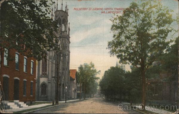 Mulberry St. Looking North Towards williamsport Pennsylvania