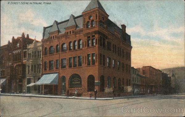 VINTAGE POSTCARD PAPER MILL TYRONE PA. 557-7