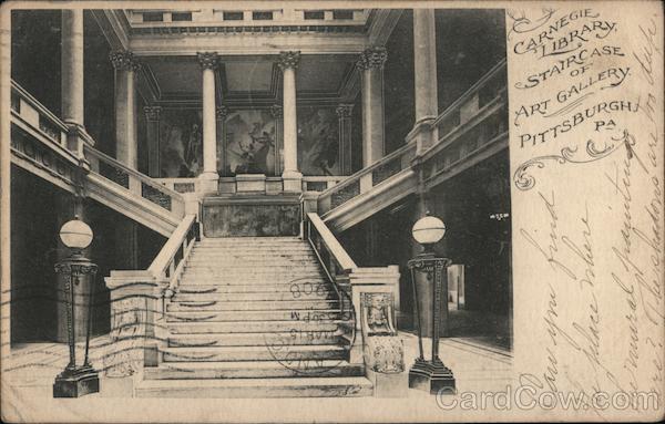 Carnegie Library Staircase of Art Gallery Pittsburgh Pennsylvania