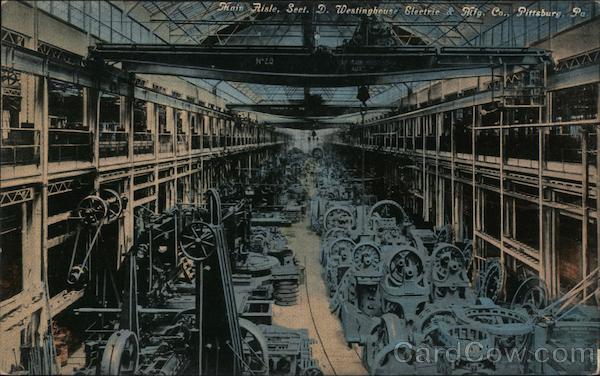 Main Aisle, Section D, Westinghouse Electric & Manufacturing Company Pittsburgh Pennsylvania