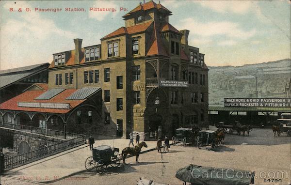 B. & O. Passenger Station Pittsburgh Pennsylvania R. W. Johnston