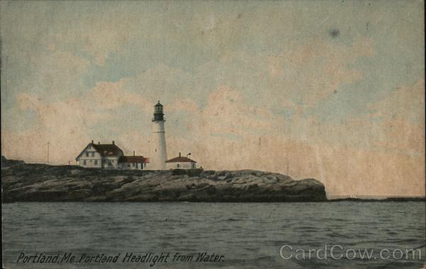 Portland Headlight from Water Maine
