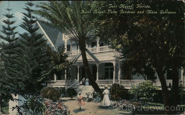Hotel Royal Palm Gardens and Main Entrance Fort Myers Florida