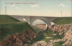 Spillway of Wachusett Reservoir Postcard