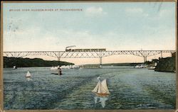 Bridge Over Hudson River at Postcard