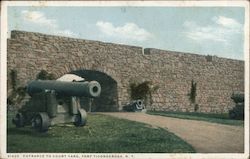 Entrance to Court Yard Fort Ticonderoga, NY Postcard Postcard Postcard