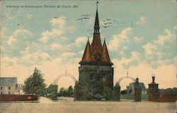 Entrance to Washington Terrace Postcard