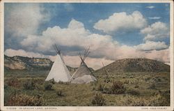 In Apache Land, Arizona Postcard