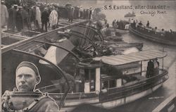 S.S. Eastland, After Disaster, Chicago River Illinois Postcard Postcard Postcard