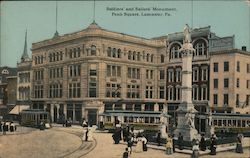 Soldiers' and Sailors' Monument, Penn Square Postcard