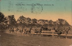 Trotting Race, Allentown Fair Grounds Postcard