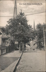 West Apple Street Connellsville, PA Postcard Postcard Postcard