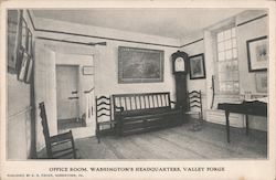 Office Room. Washington's Headquarters Valley Forge, PA Postcard Postcard Postcard