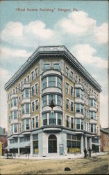 "Real Estate Building" Bangor, PA Postcard Postcard Postcard